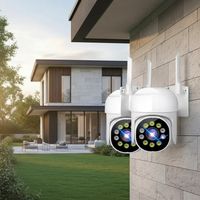 Camara Seguridad Wifi Exterior 360 Hd 1080p PACK X2 Vision Nocturna Ideal Casas Negocios Figoimport