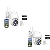 GENERICO - X2 Cámara Para Exterior IP Impermeable Visión Nocturna Motorizada YOOSEE