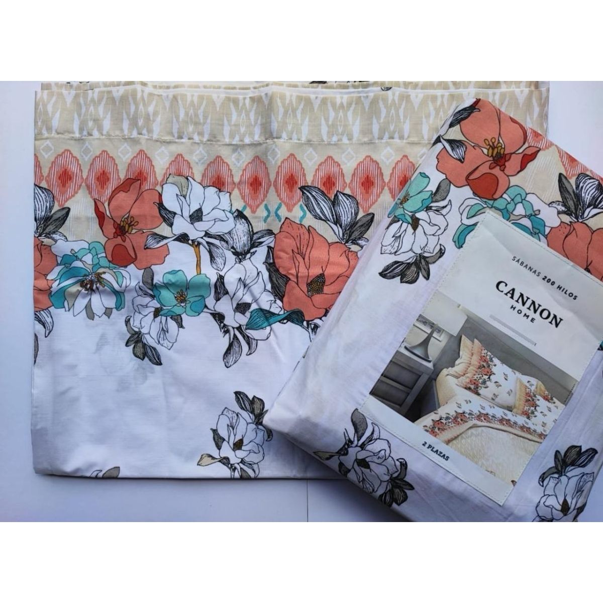 GENERICO - Sabanas Cannon Home 200 Hilos 2 Plaza. Diseño Roset