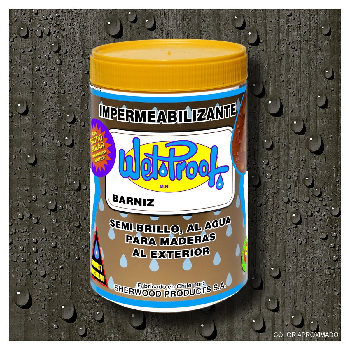 WETPROOF - BARNIZ MADERAS EXTERIOR IMPERMEABILIZANTE WET PROOF® HUMO 1-4 GALON