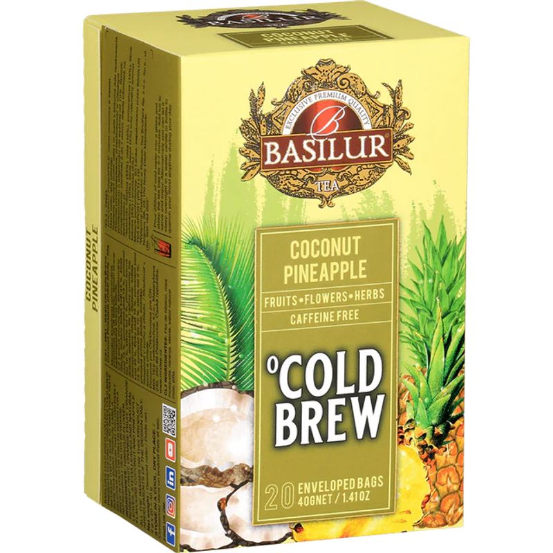BASILUR - TEA COCONUT PINEAPPLE COLD BREW 20S BASILUR