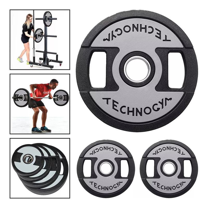GENERICO - Pack de 2 Discos Olímpicos de 10kg para Entrenamiento Profesional