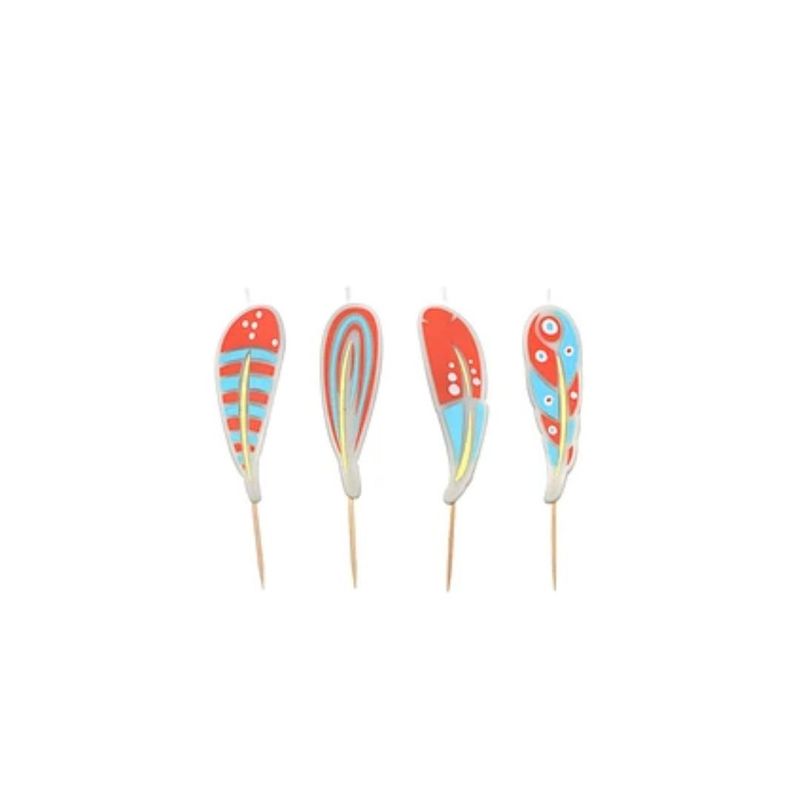 GENERICO - Vela De Plumas 4pcs