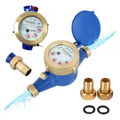 GENERICO - Medidor y Remarcador de Agua 12 15mm para Uso Doméstico