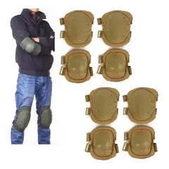 GENERICO - Rodilleras y Coderas Tácticas para Airsoft y Paintball