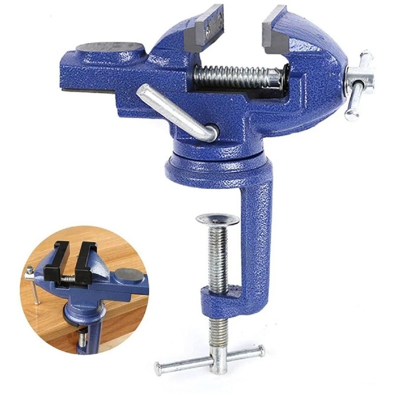 GENERICO - Tornillo de Banco Fijo para Carpintería de Acero Inoxidable
