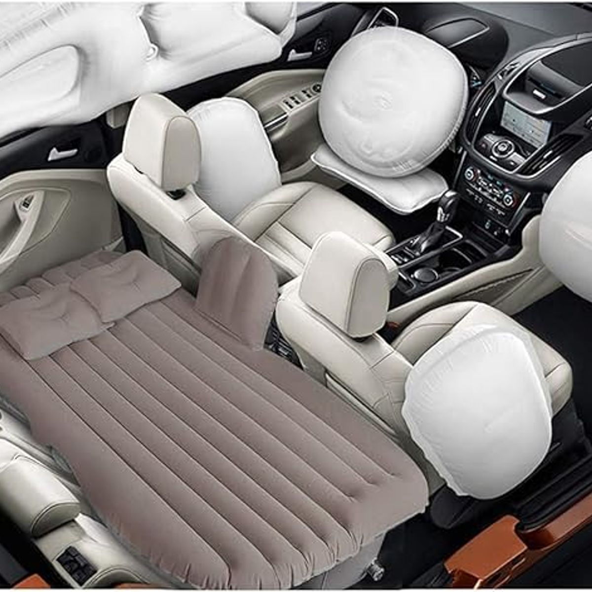 MOVI - COLCHON INFLABLE PARA ASIENTO TRASERO DE AUTO