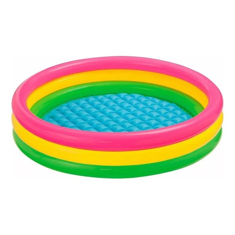 GENERICO - Piscina Inflable Redonda para Niños - Arcoíris 86 cm