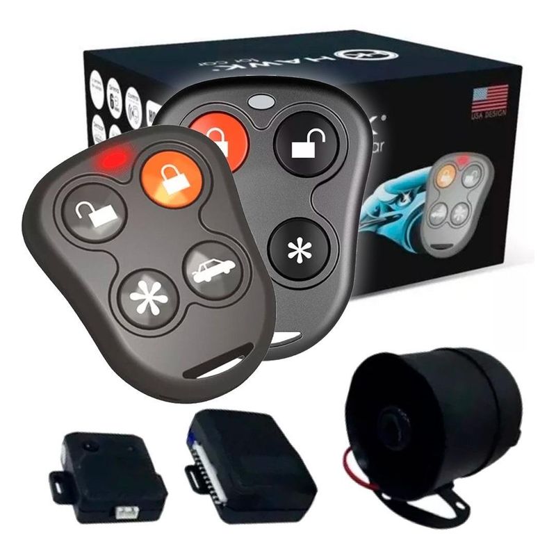 GENERICO - Alarma Auto Hawk One con Control Remoto y Seguridad Avanzada