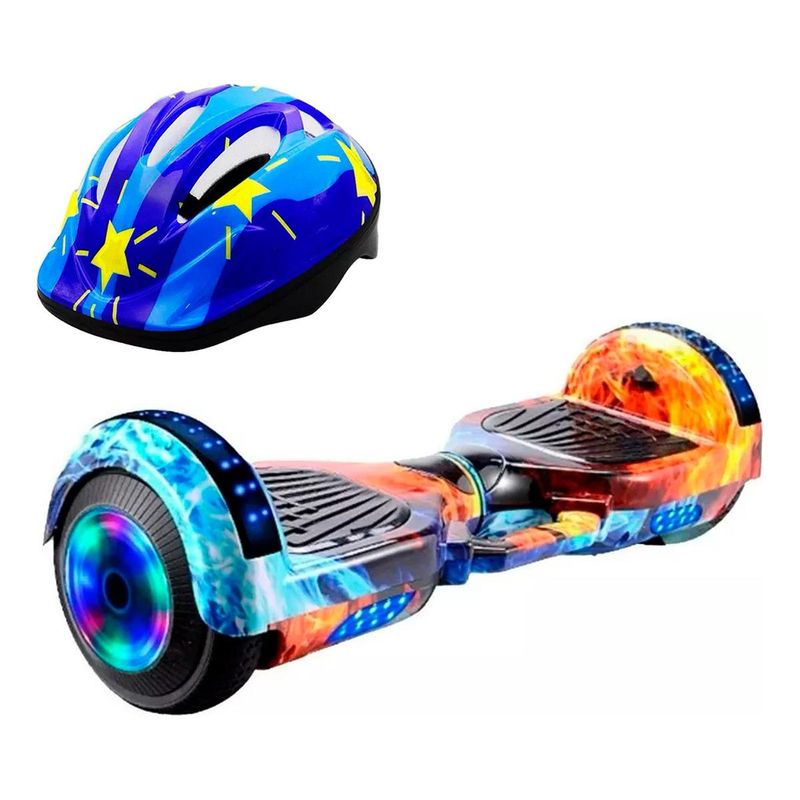 GENERICO - Patineta Eléctrica Hoverboard con Luces y Bluetooth