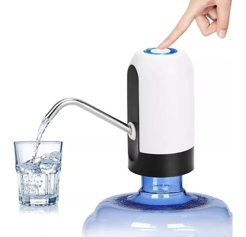 GENERICO Bomba Dispensadora de Agua Recargable USB Compatible con Botellones y Garrafones