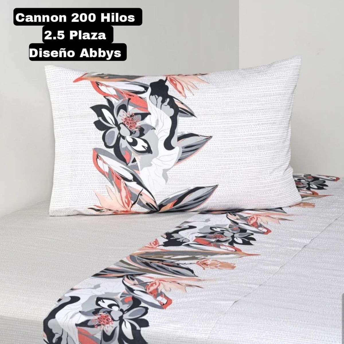 GENERICO - Sabanas Cannon Home 200 Hilos King. Diseño Abbys