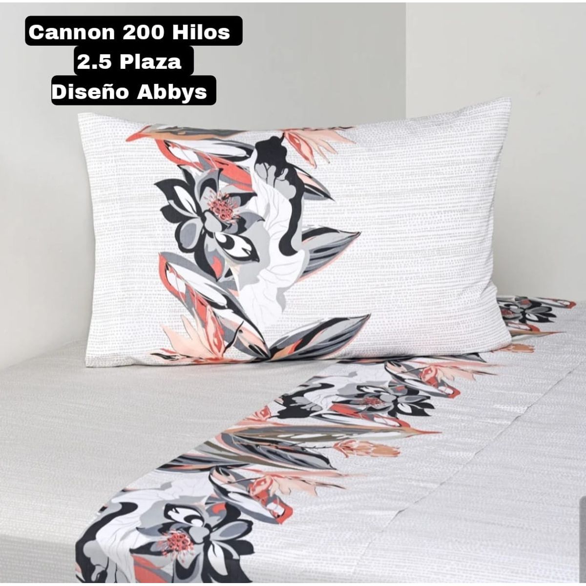 GENERICO - Sabanas Cannon Home 200 Hilos King. Diseño Abbys