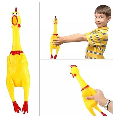 Imagen 2 del producto Pollo Juguete De Goma Con Sonido 31cm Para Perros Y Gatos