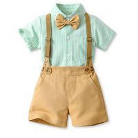 Conjunto de Vestir Hawaiano Manga Corta Niño 1 a 5 Años Rojo Hawaiano