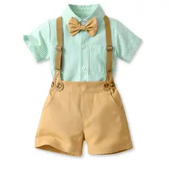 JUMP KIDS - Conjunto de Vestir Hawaiano Manga Corta Niño 1 a 5 Años Rojo Hawaiano