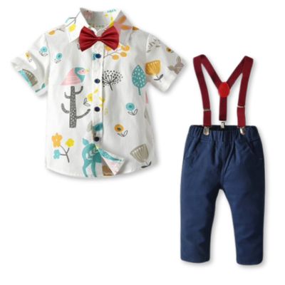 Imagen 1 del producto Conjunto de Vestir Pantalón y Tirantes Bebé Niño 9 meses a 6 años