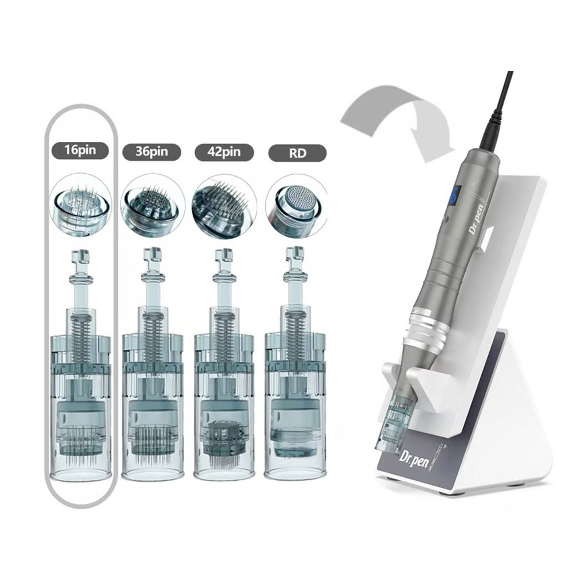 GENERICO - Cartucho Dermapen Dr. Pen M8 16 Pines Pack 10