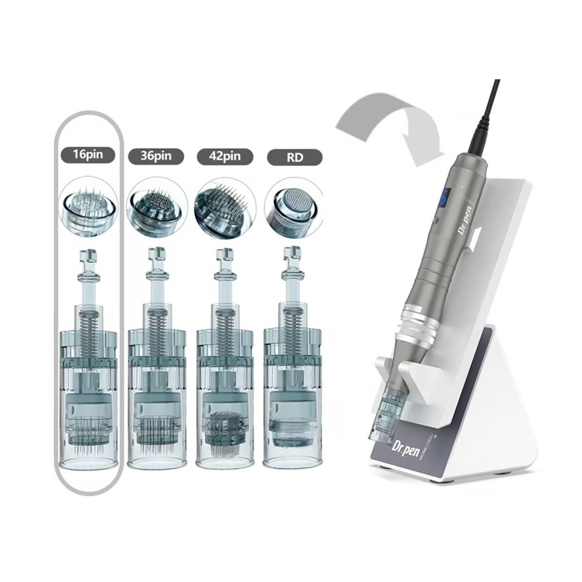 GENERICO - Cartucho Dermapen Dr. Pen M8 16 Pines Pack 10