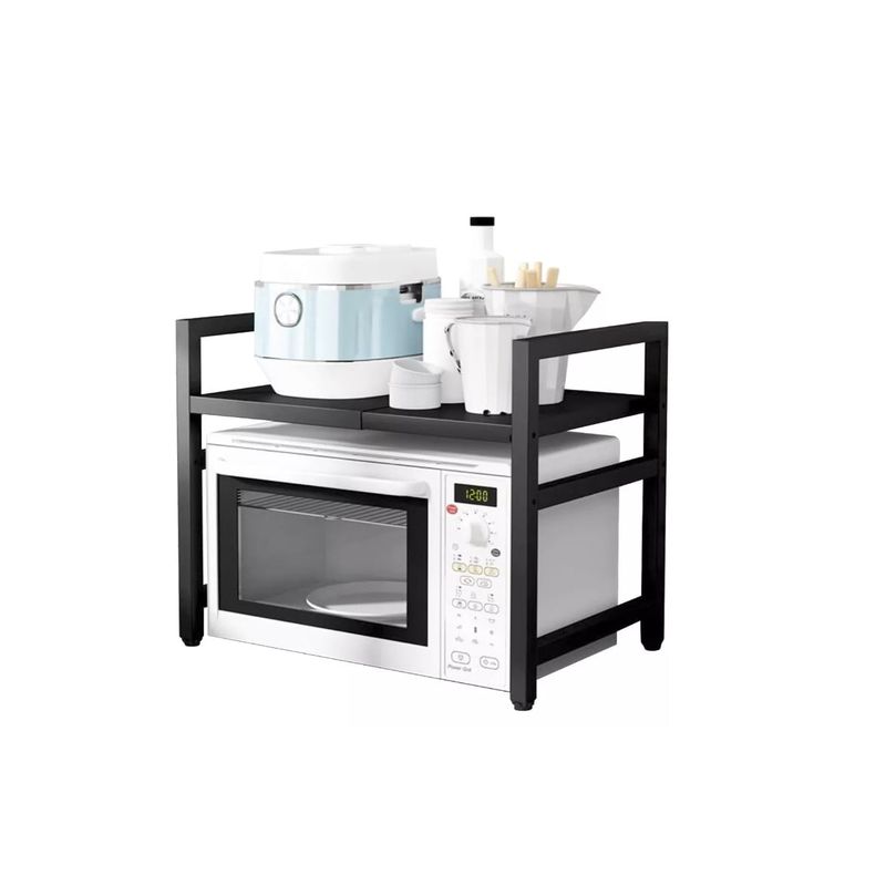 GENERICO - Estante Cocina Para Horno Microondas Rack Organizador Negro