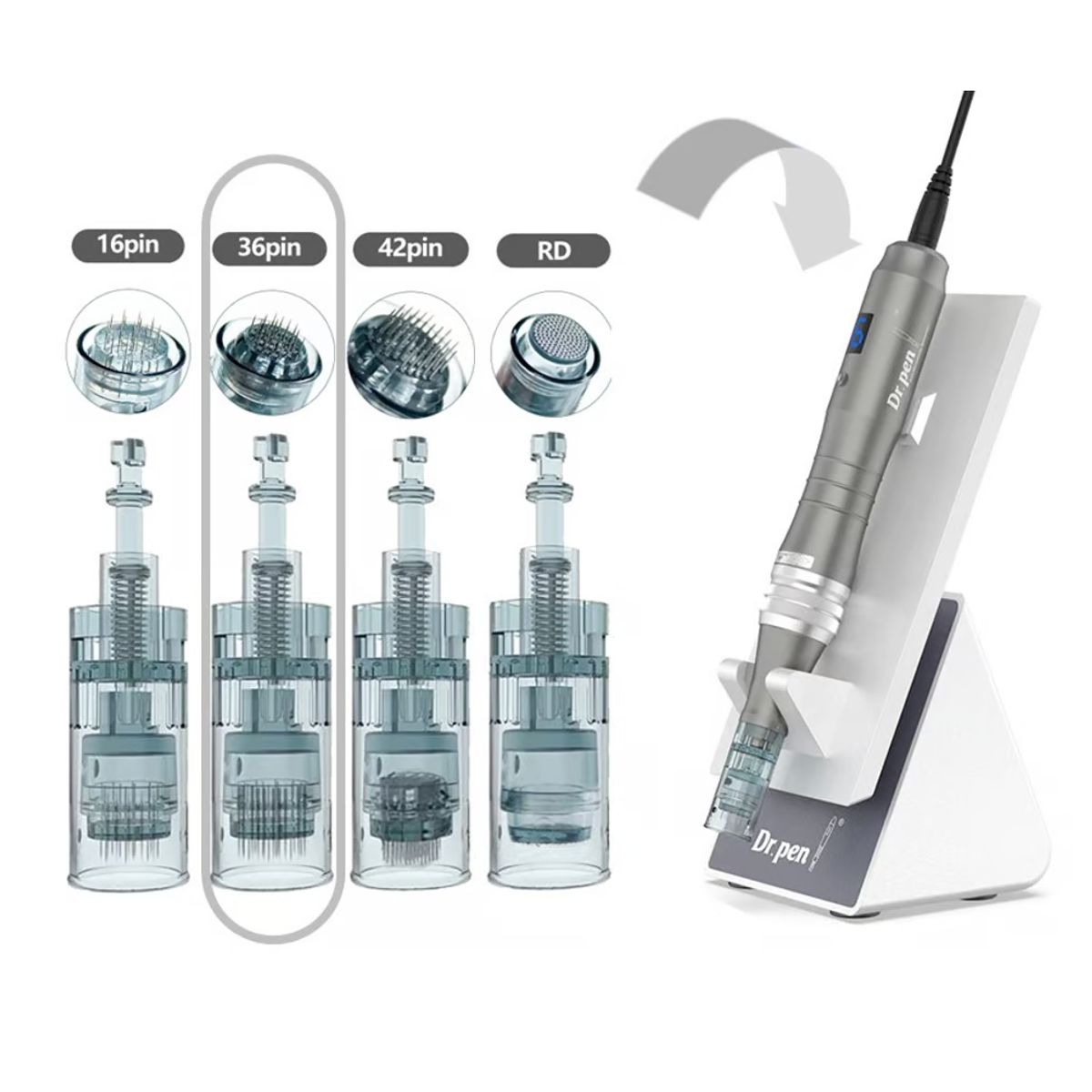 GENERICO - Cartucho Dermapen Dr. Pen M8 36 Pines Pack 10