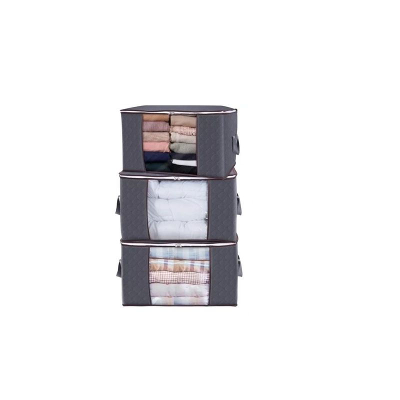 GENERICO - Kit 3 Unidades Organizador De Bolsas De Almacenamiento De Ropa