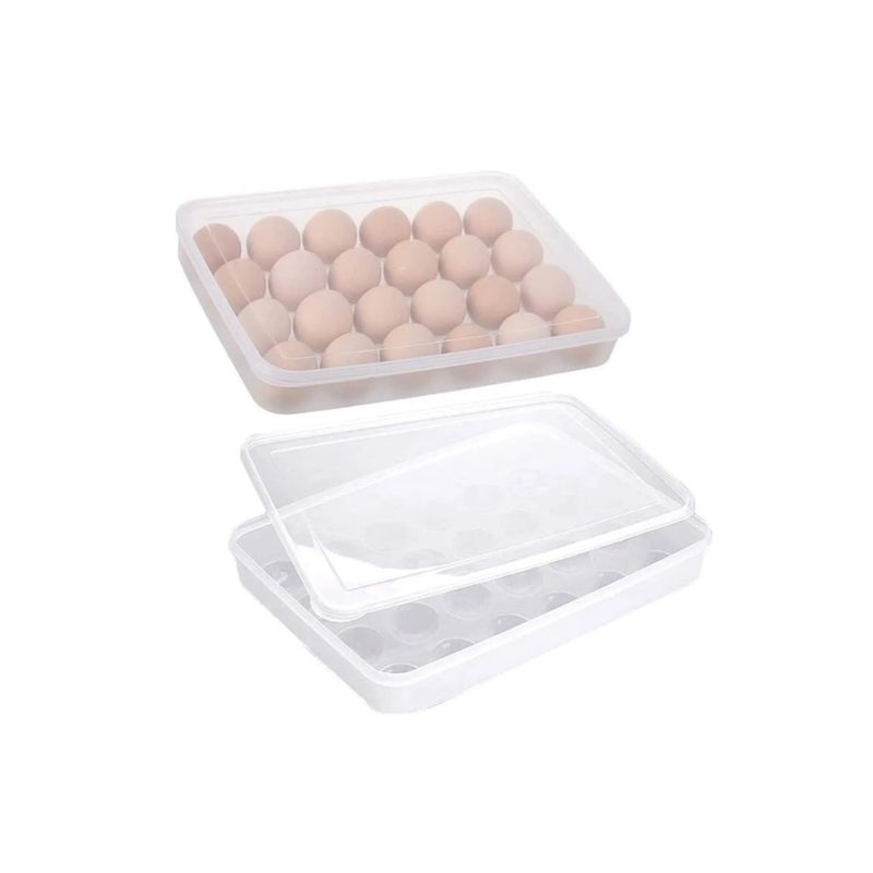 GENERICO - Organizador De Huevos, Caja Para 24 Unidades Huevera Transp