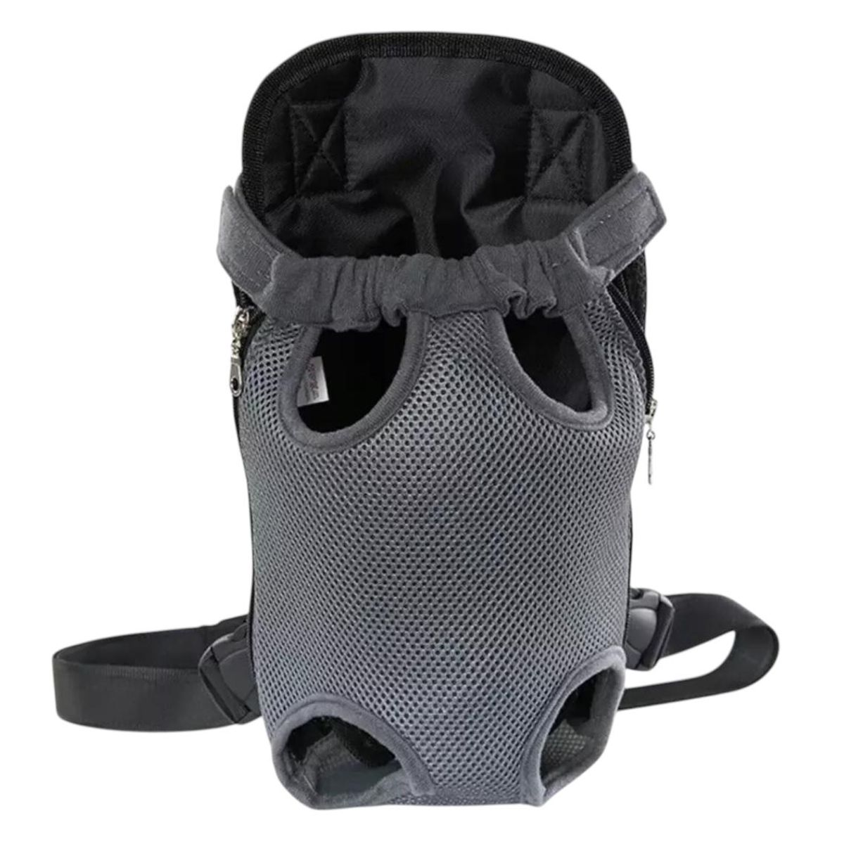 GENERICO - Bolso Transportador Para Mascota Pecho Espalda XL Gris