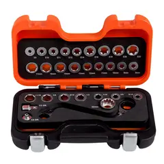 BAHCO - Juego 29 Herramientas Dados Pasantes Llave 1320srm s29