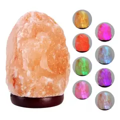 GENERICO - Lámpara de Sal del Himalaya con Cambios de Color Multicolor