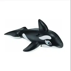 GENERICO - Flotador Inflable Orca Ballena Para Niños 205X115