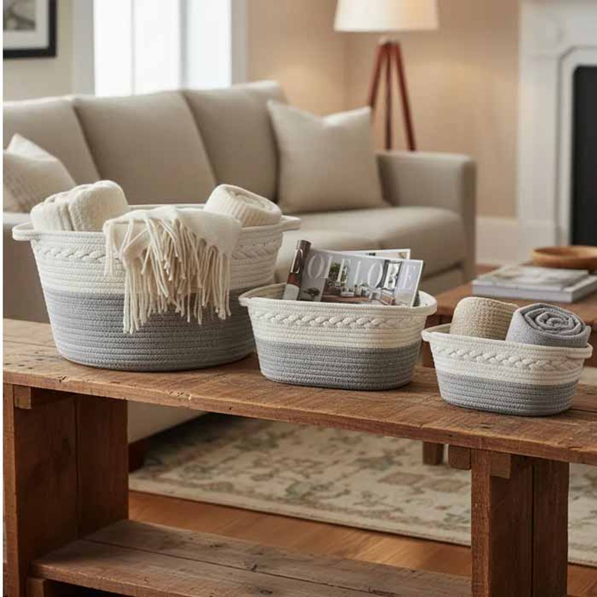 BRIC - Canastos Tejidos para Almacenamiento