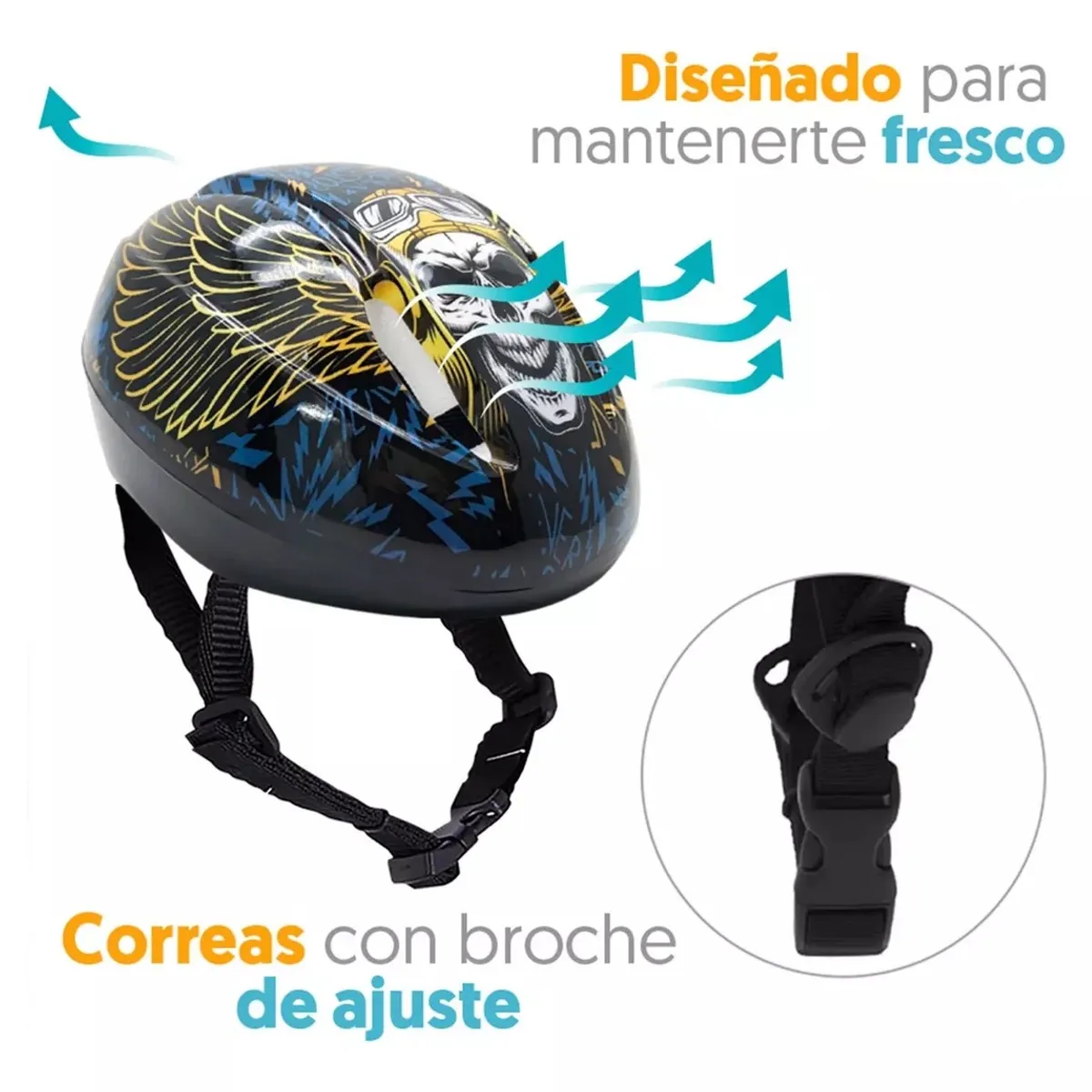 RUSH GIRL - Casco niño mas Rodillera y Codera Apache Talla M