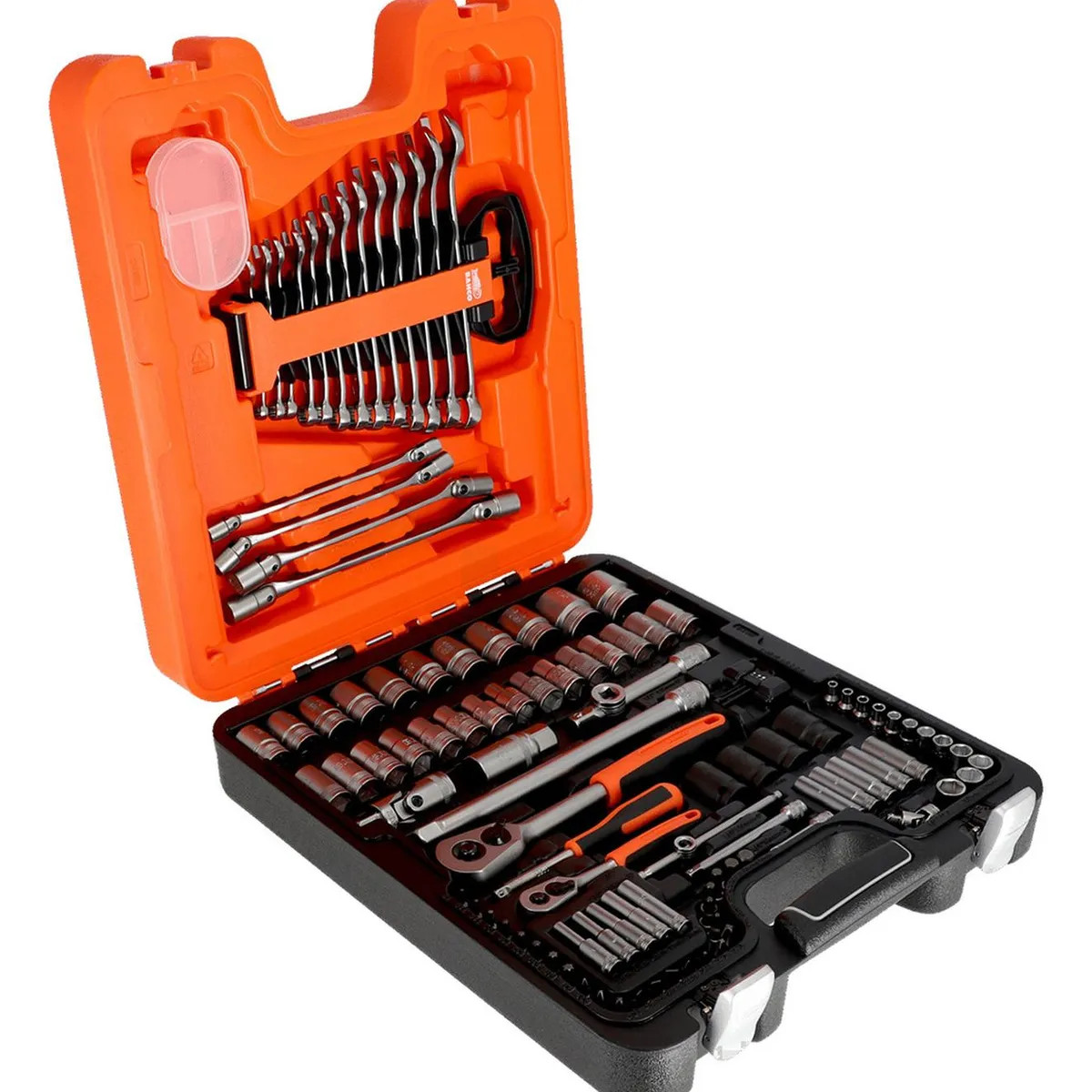 BAHCO - Juego 108 Herramientas Llaves Y Dados 14 Y 12 S108 Bahco