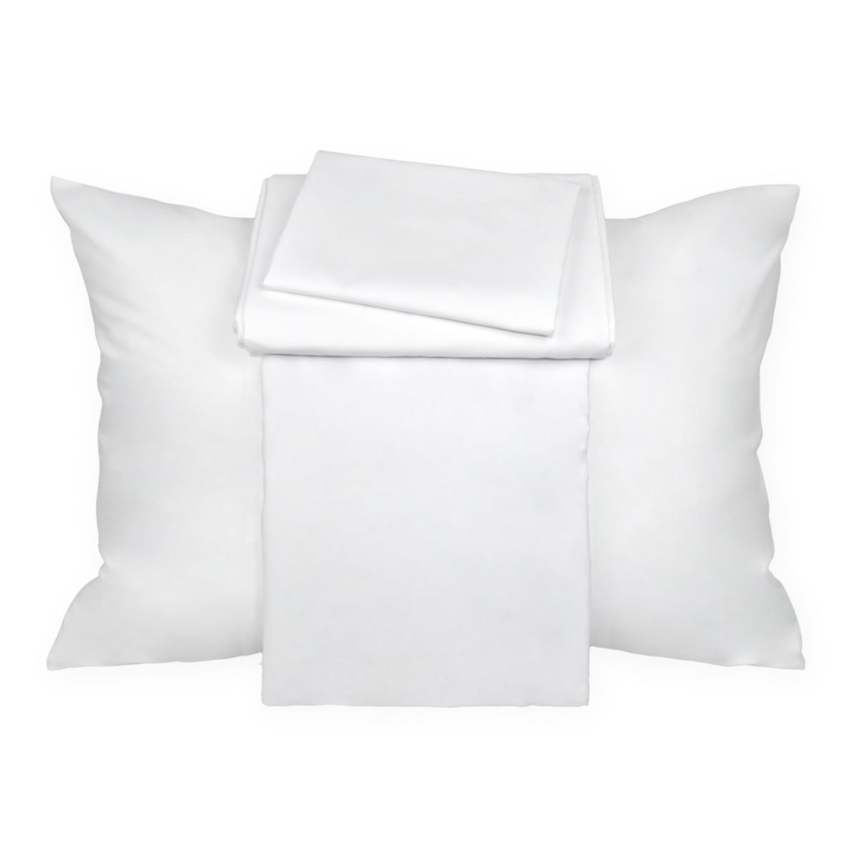 RANCO - Juego de Sábanas Blancas 144Hilos 1,5 plazas - Basic Hotel