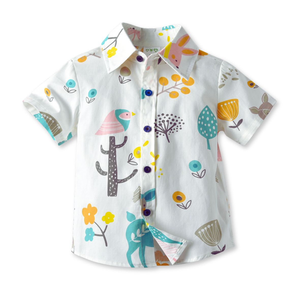 JUMP KIDS - Conjunto de Vestir Niño Camisa Pantalón 9 mes a 4 años Animal Cartoon