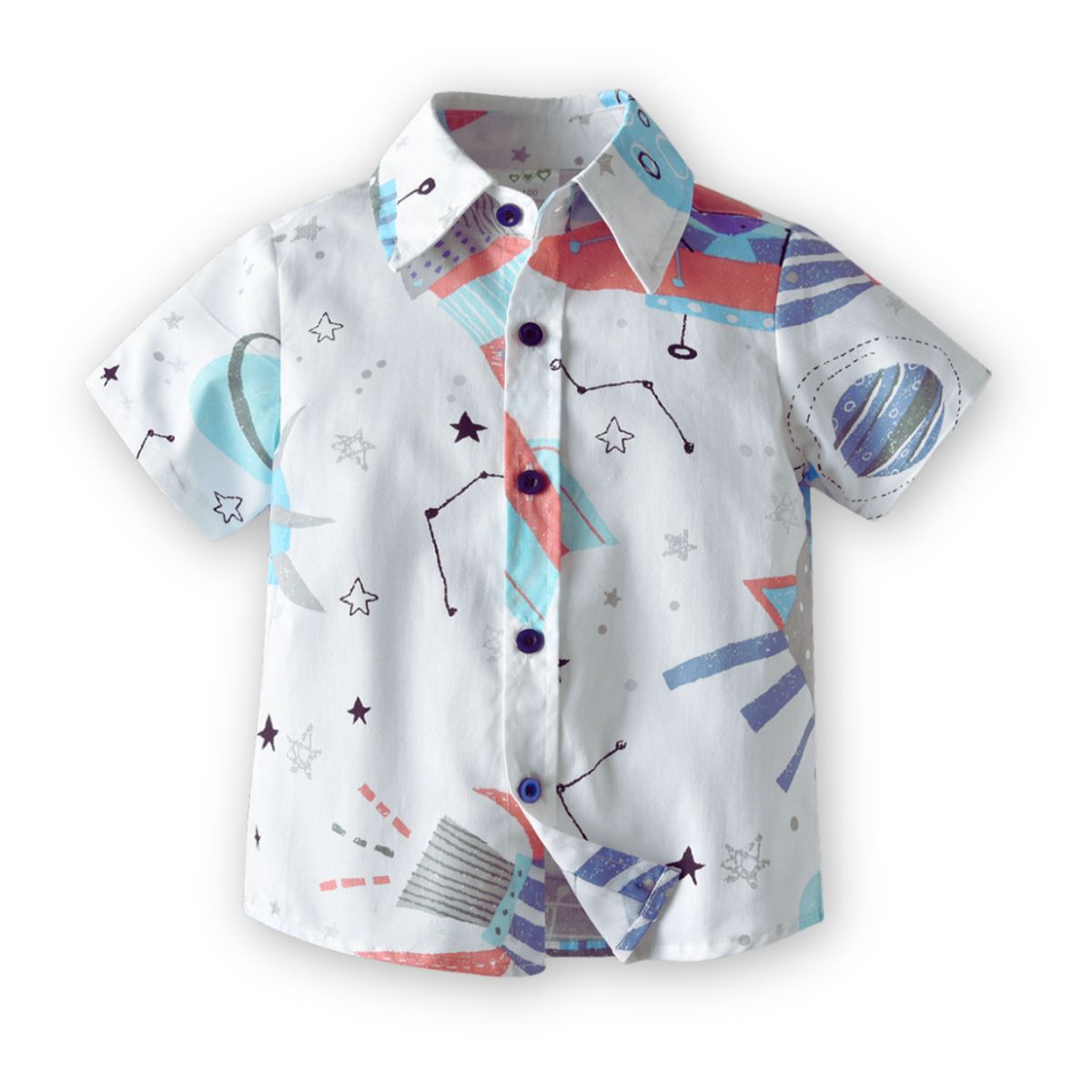 JUMP KIDS - Conjunto de Vestir Niño Camisa Pantalón 9 mes a 4 años Stellar Sky