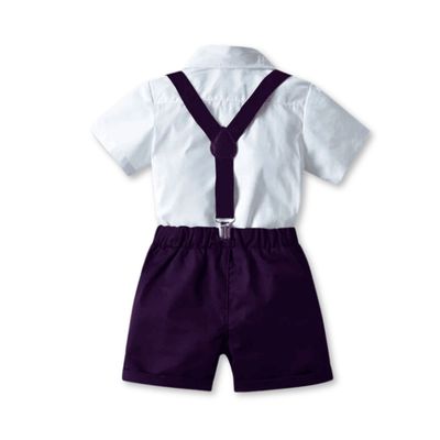 Imagen 2 del producto Conjunto de vestir con corbatín y pantalón corto de 9 meses a 6 años