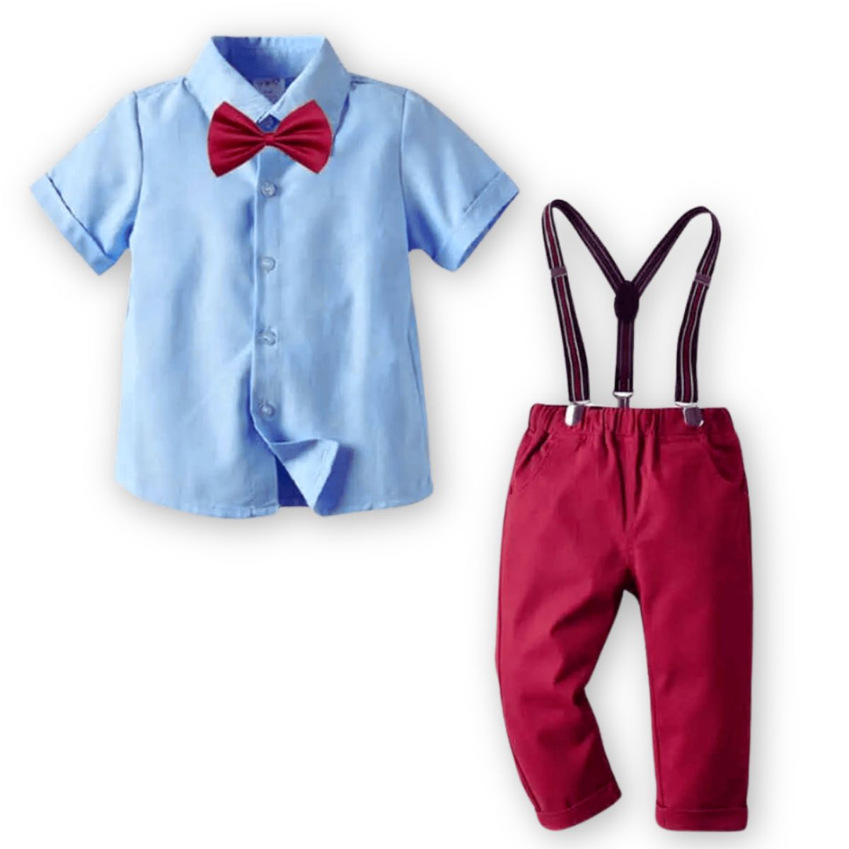 JUMP KIDS - Conjunto de Vestir con Pantalón y Tirantes Bebé Niño 18 meses a 4 años