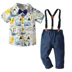 JUMP KIDS - Conjunto de Vestir con Pantalón y Tirantes Bebé Niño 6 meses a 4 años