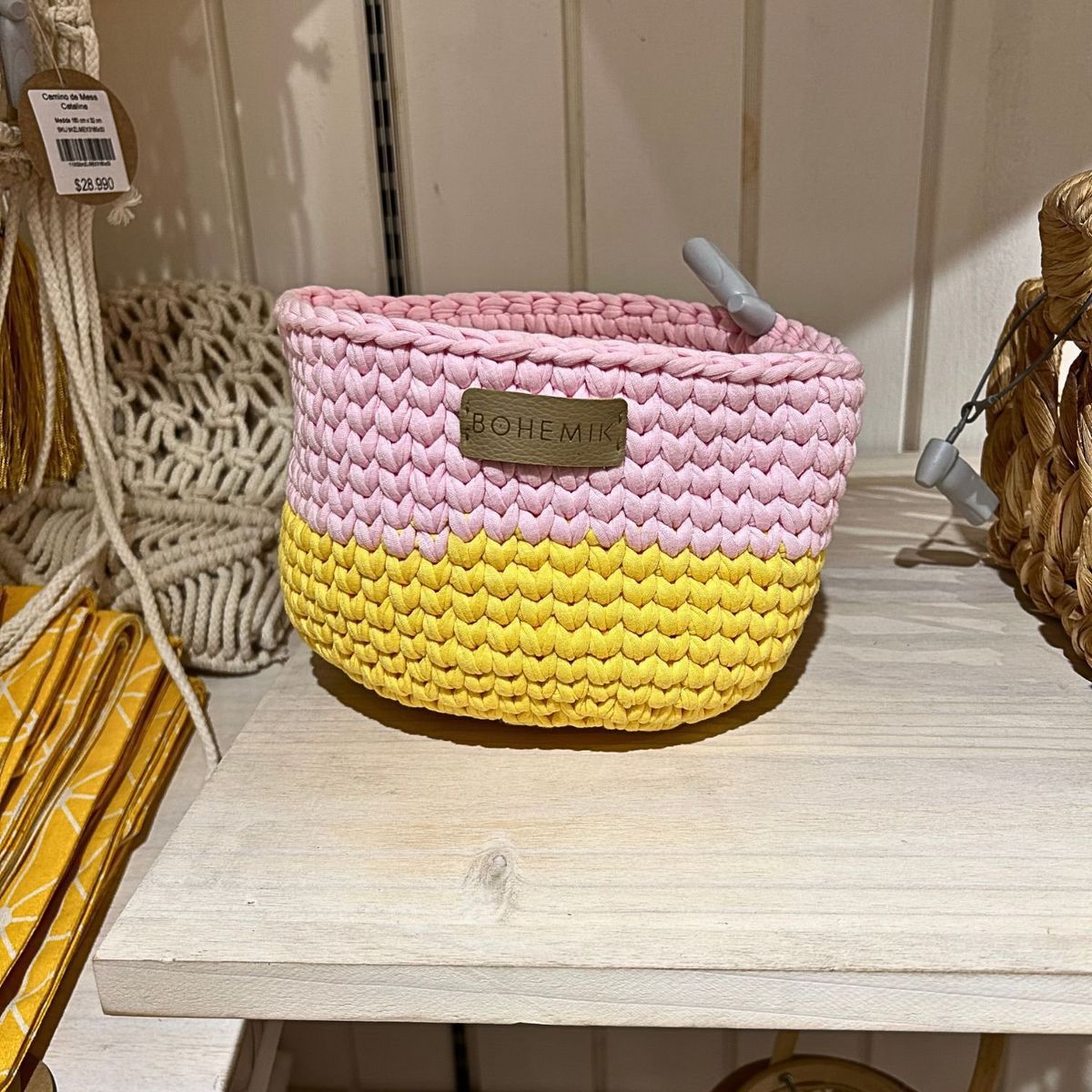 BOHEMIK - Portamaceta Milo Rosa amarillo