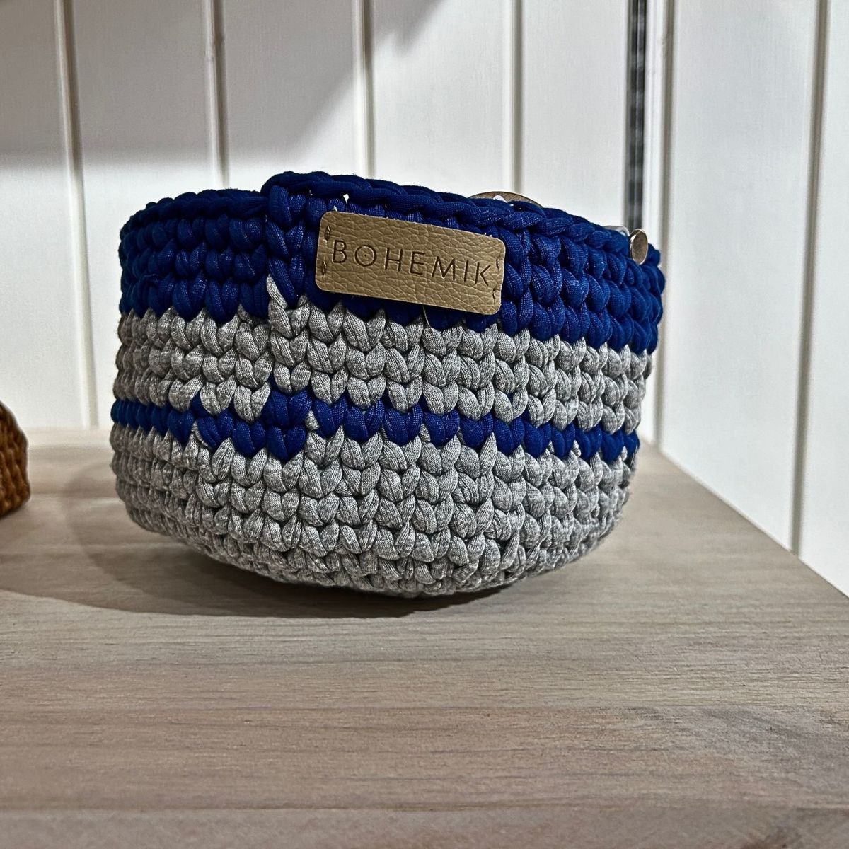 BOHEMIK - Portamaceta Milo azul gris