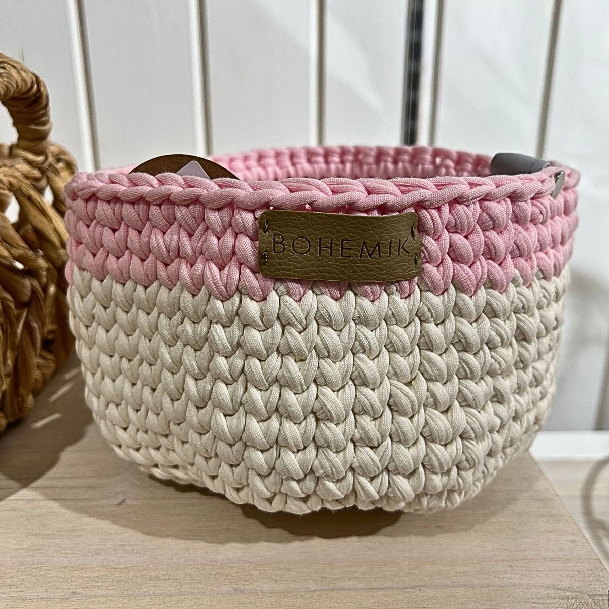 BOHEMIK - Portamaceta Milo Rosa Blanco