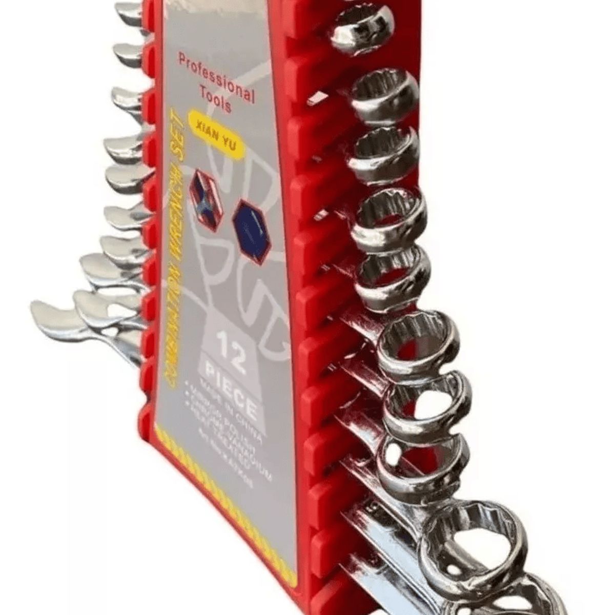 GENERICO - Juego Llave Combinada 12 PIEZAS Punta Corona