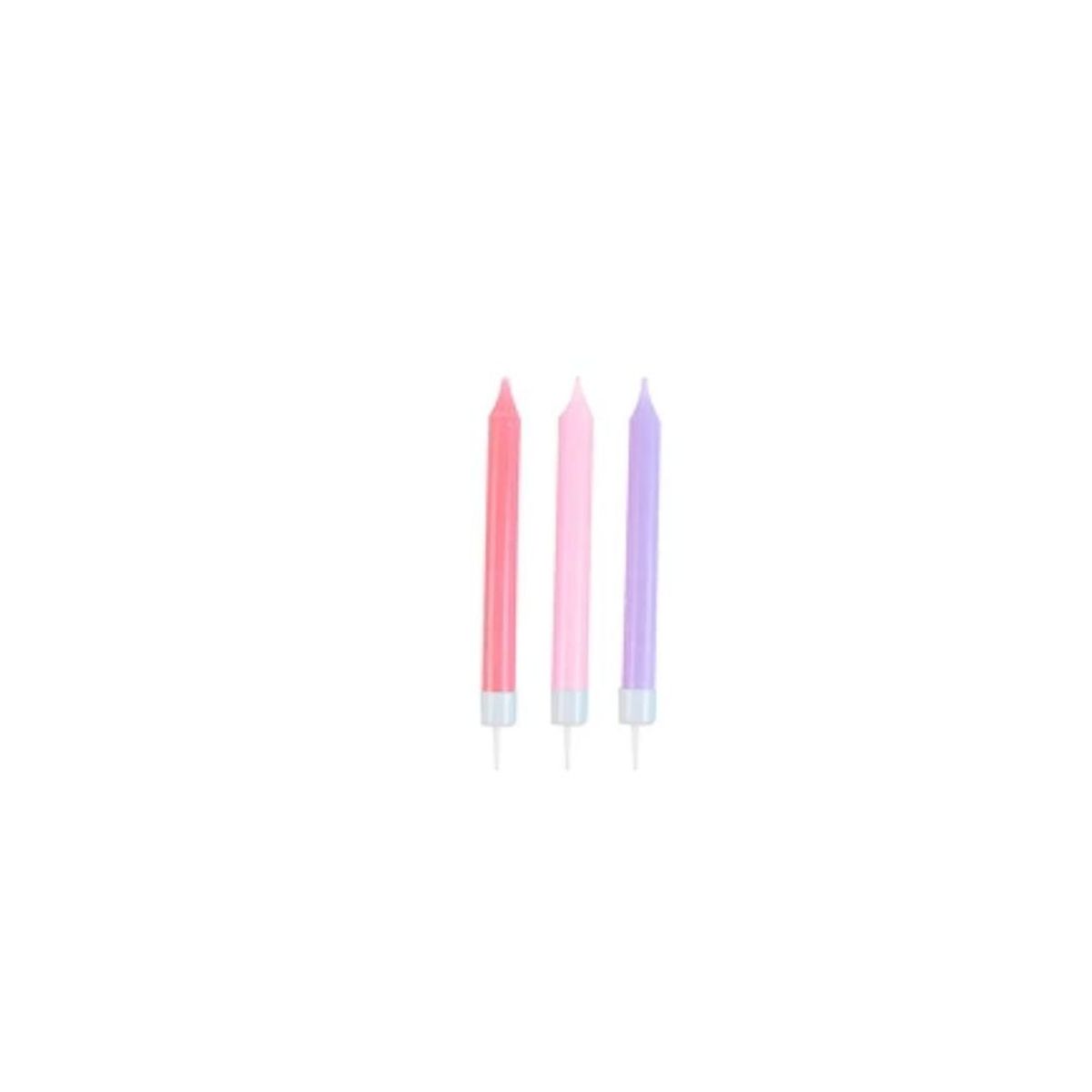 GENERICO - Set De Velas De Colores 6pcs 9cm