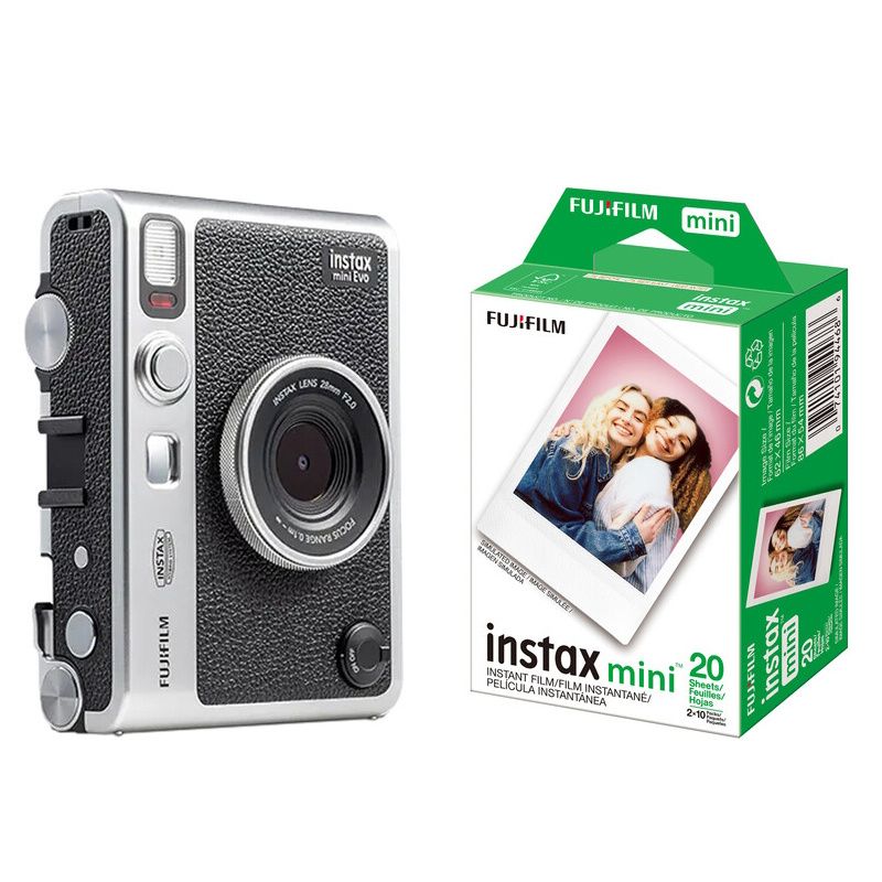 FUJIFILM - Fujifilm Instax Mini Evo + película instantánea 20 exposiciones