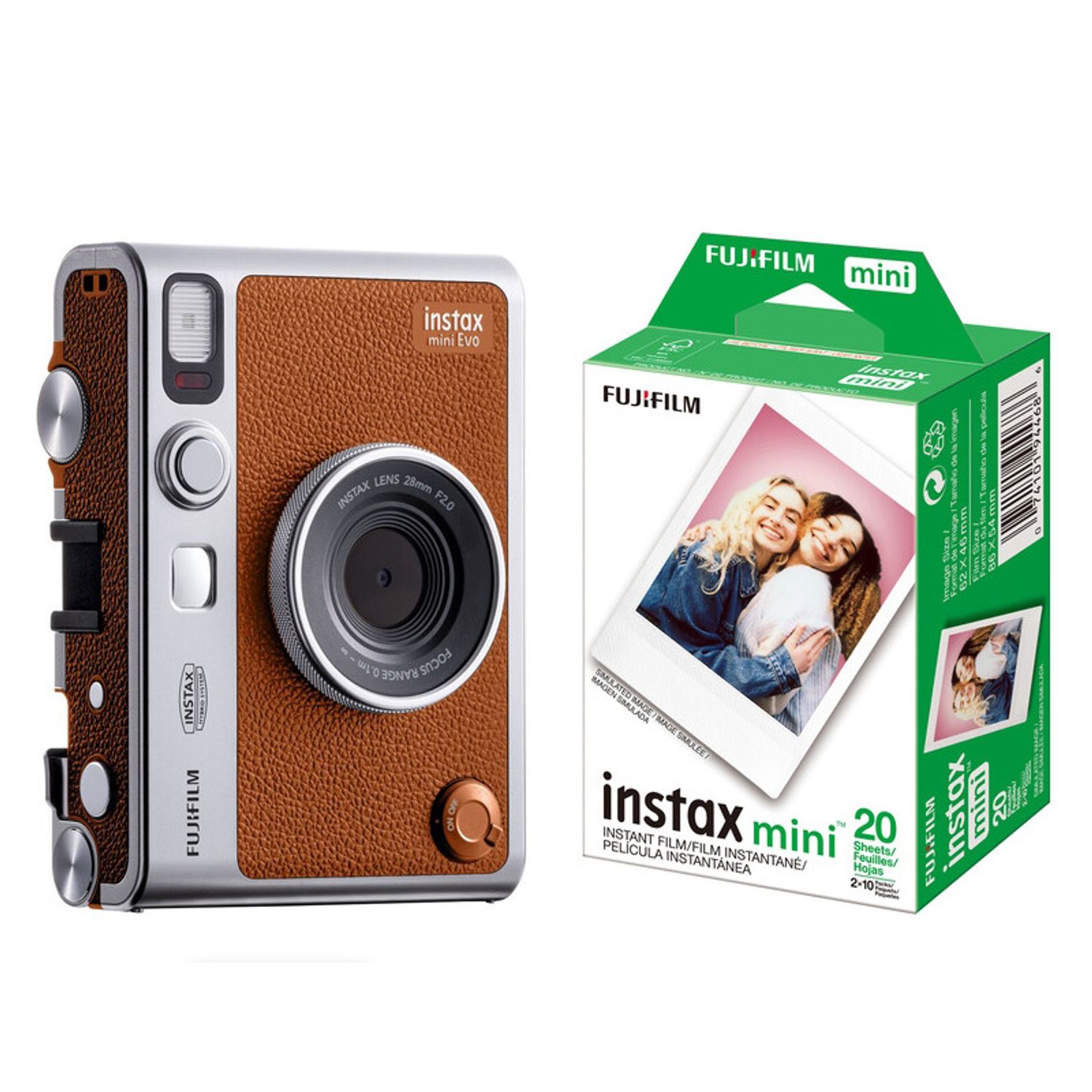 FUJIFILM Fujifilm Instax Mini Evo + película instantánea 20