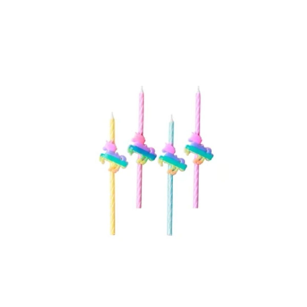 GENERICO - Velas De Unicornio 4pcs 33 mm x 13 cm