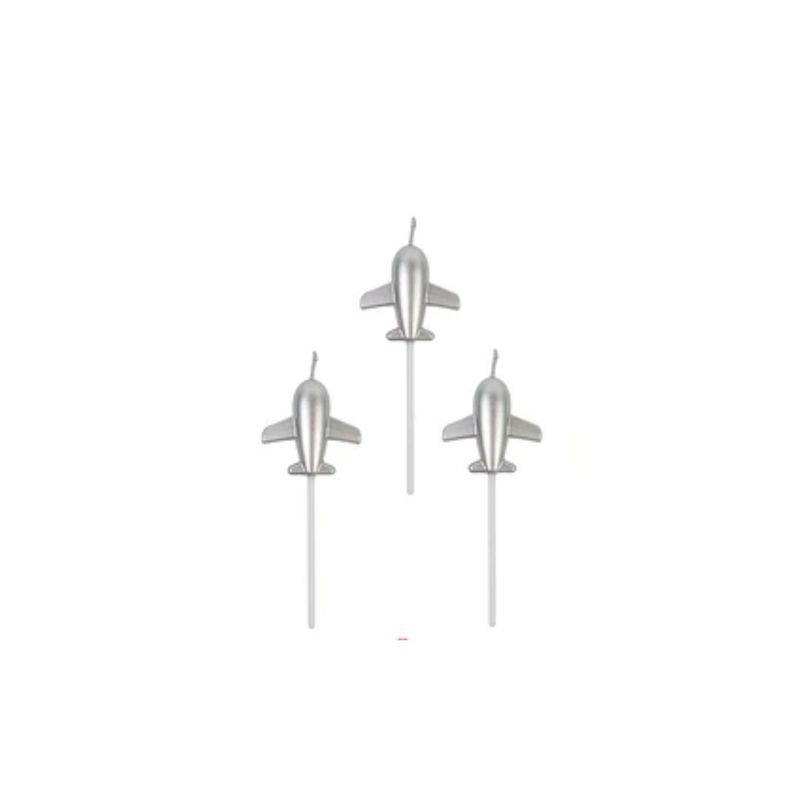 GENERICO - Velas De Avion Plateada 48x124mm