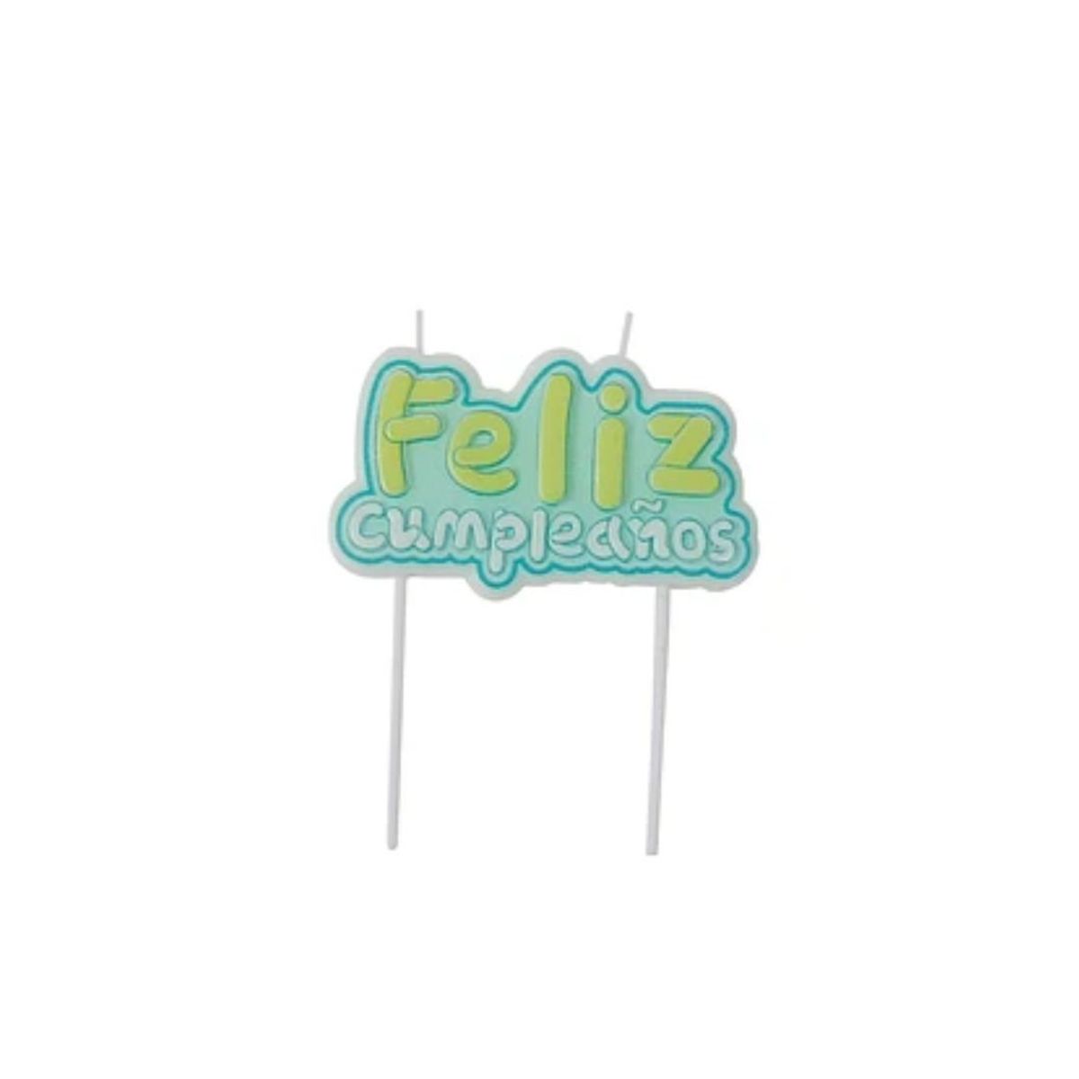 GENERICO - Vela Feliz Cumpleaños Azul 10cmx125mm